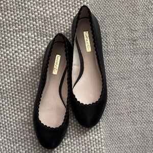 Louise et Cie Black Scalloped Flats